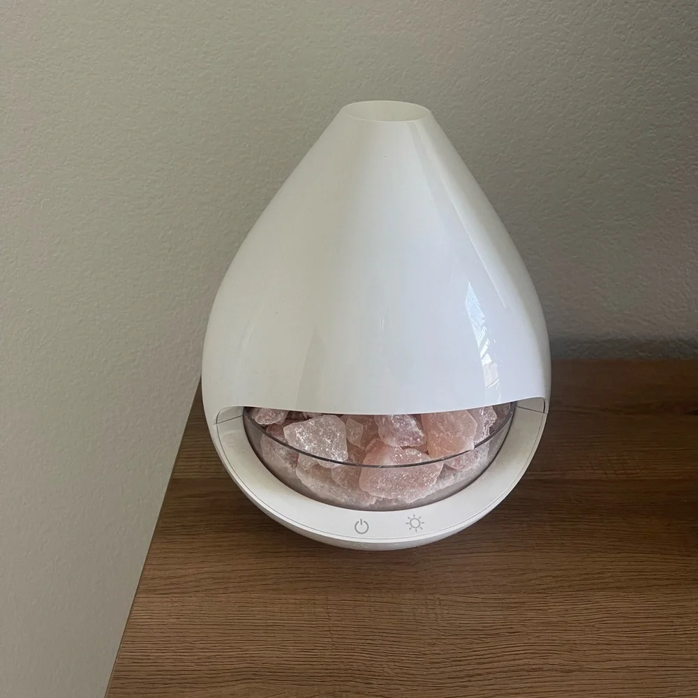 Pure Enrichment PureGlow Crystal Himalayan Salt Lamp & Essential Oil Diffuser